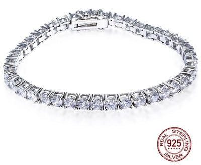 Pulsera de Plata S925 Cadena de Tenis 17-19cm Largo Ajustable - Image 9
