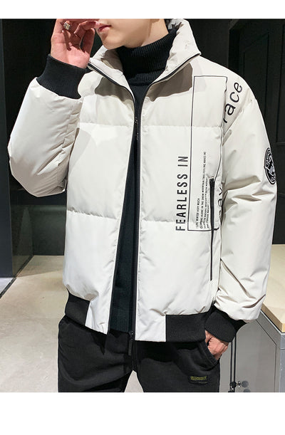 Chaqueta Acolchada de Plumón de Pato Blanco para Hombre - Cálida y Ligera - Image 12