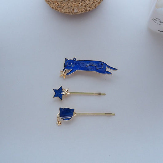 Clip Horquilla Cielo Estrellado - Accesorio Mágico para Cabello Corto - Image 8