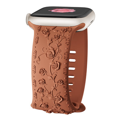 Correa de Reloj de Silicona con Diseño en Relieve Rosa - Image 16