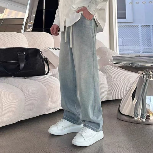 Jeans Rectos Holgados Estilo Americano para Hombre - Image 3