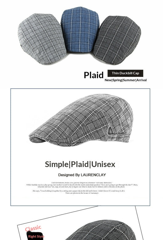 Gorra Vintage British Gingham para Hombre - Image 8