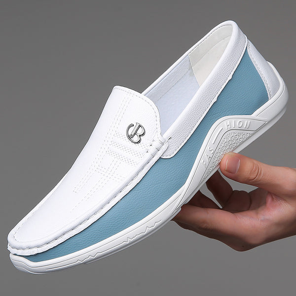 Zapatos de Cuero Casual para Hombre - Comodidad de Verano