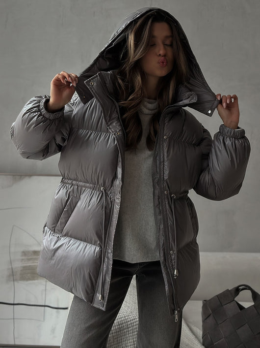 Chaqueta Térmica Acolchada con Capucha y Cierre - Image 21