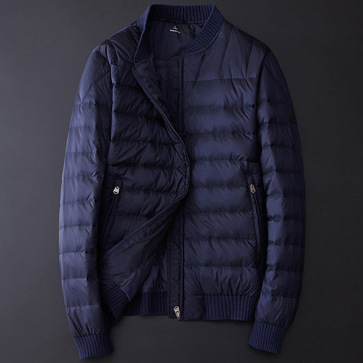 Chaqueta Acolchada Corta Hombre con Cuello Béisbol - Image 11