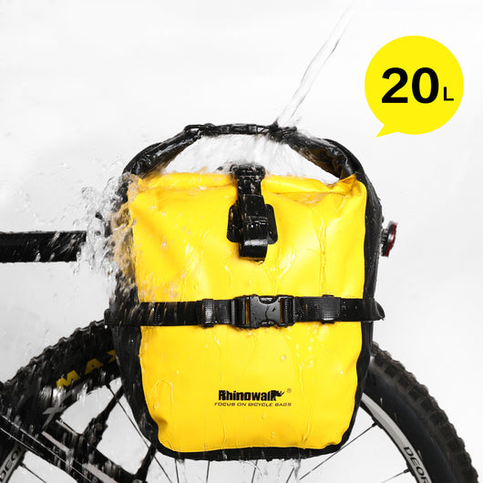 Juego de Alforjas Impermeables para Bicicleta - Canasta Delantera y Mochila Trasera - Image 20
