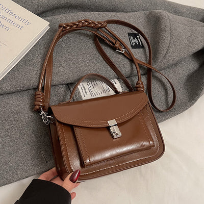 Bolso Bandolera Cuadrado Retro Portátil para Mujer - Image 14