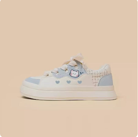 Tenis Blancos para Niñas con Cordones - Diseño Clásico y Cómodo - Image 2