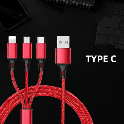 Cable de Carga Múltiple 3 en 1 - Universal