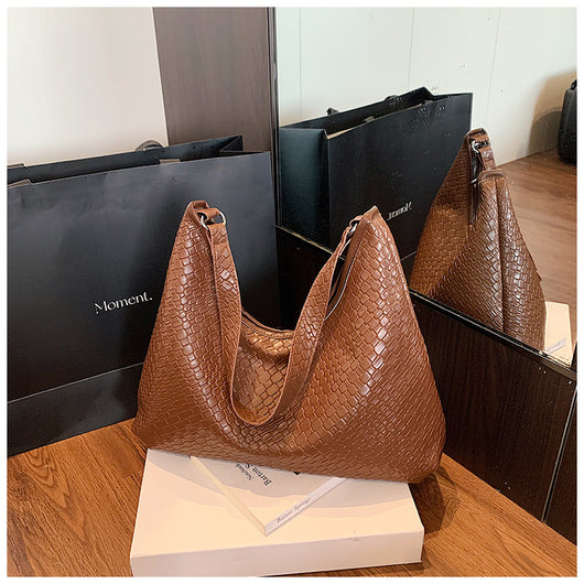 Bolso de Hombro Retro Premium para Mujer - Bolso Tejido de Gran Capacidad - Image 10