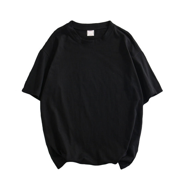 Camiseta Manga Corta Estilo Hong Kong Colores Sólidos para Hombre - Image 5