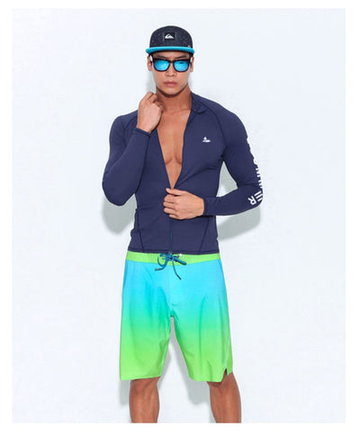 Traje de Baño Manga Larga con Protección Solar para Hombre - Image 17