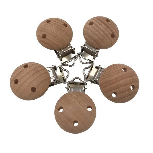 Clip para Chupete de Madera con Cadena de Confort para Bebés - Image 3
