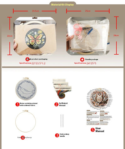 Kit Completo de Arte Textil Hecho a Mano con Aguja e Hilo para Paisajes - Image 6
