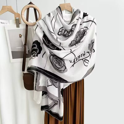Foulard de Algodón y Lino Ligero - Pareo Sedoso Protección Solar para Playa y Viajes - Image 10