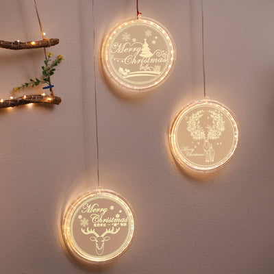Lámpara Colgante 3D LED Navideña para Decoración del Hogar - Image 2