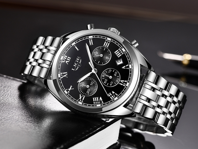 Reloj Deportivo Deportivo de Acero Inoxidable con Esfera Grande Estilo Europeo - Image 12