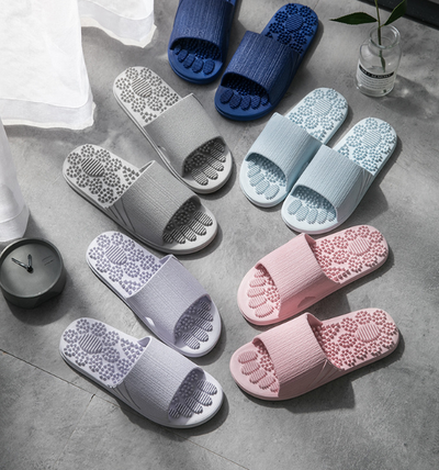 Pantuflas Masajeadoras Reflexología Podal - Alivio de Tensión y Bienestar