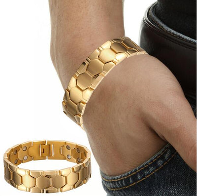 Pulsera Magnética de Titanio Bio Energy 4 en 1 para Hombre
