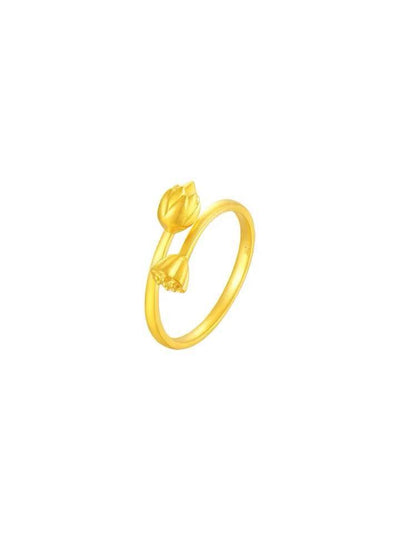 Anillo Dos Mundos en Oro 18K para Mujer - Oro Amarillo - Image 12
