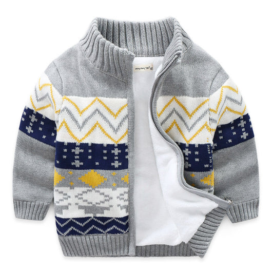 Cardigan Tejido Grueso para Niños - Suéter Cálido y Acogedor - Image 4