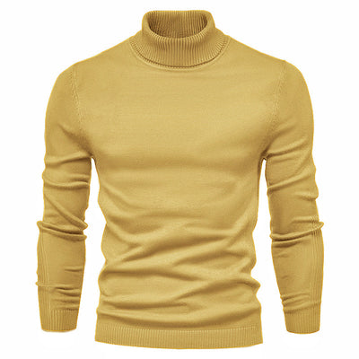 Suéter Cuello Alto Slim Fit Básico para Hombre - Abrigo Casual Invierno - Image 6