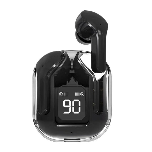 Auriculares Bluetooth True Wireless con Estuche Cápsula Espacial Transparente