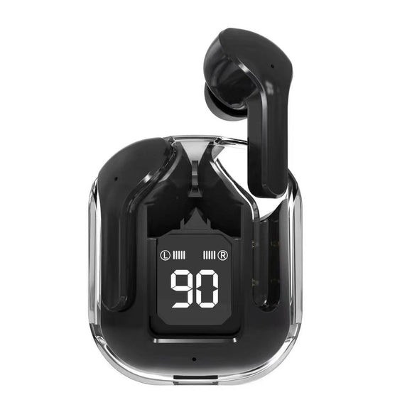 Auriculares Bluetooth True Wireless con Estuche Cápsula Espacial Transparente