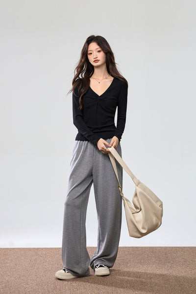 Blusa Elegante Escote Profundo con Nudo y Manga Larga - Image 17