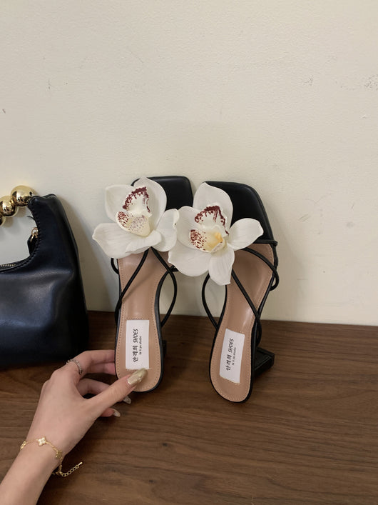 Sandalias Romanas de Flores Destacables Estilo Francés - Image 24