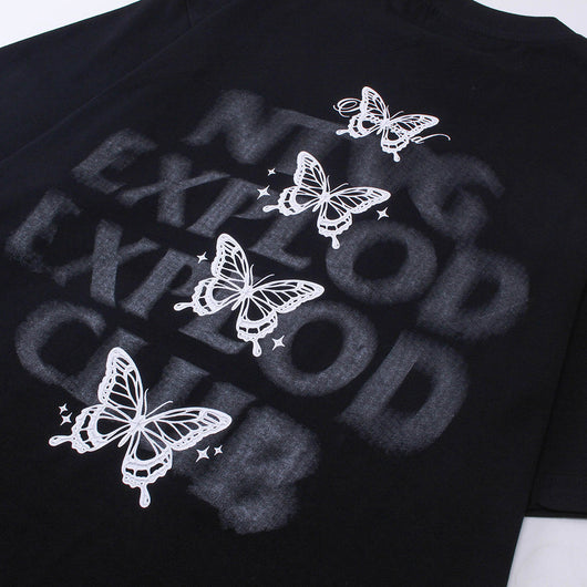 Camiseta Estampado Mariposas Unisex de Manga Corta - Image 3