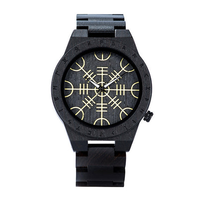 Reloj de Madera Ebony Leisure - Elegancia Natural - Image 3