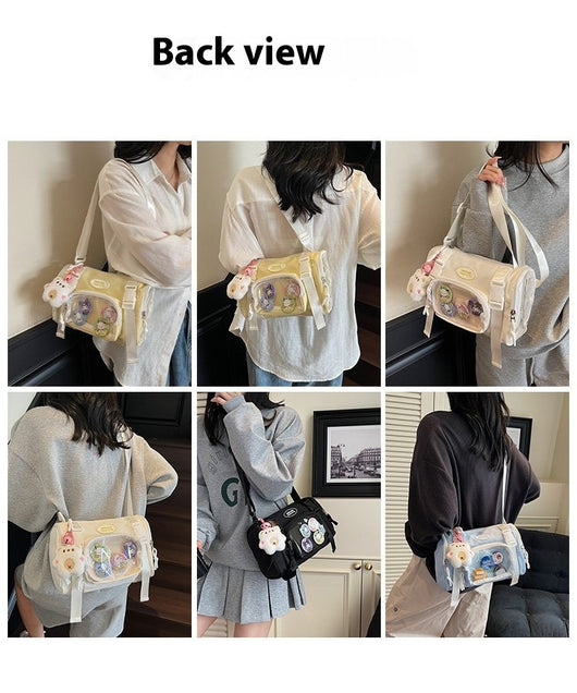 Bolsa Crossbody Transparente Estilo Preppy - Image 21