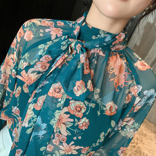 Blusa Floral Hada con Mangas Linterna para Mujer - Image 2
