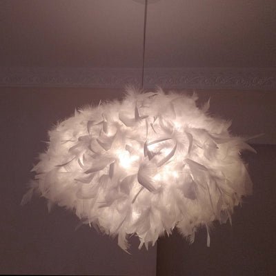 Lámpara de Techo Moderna Plumas para Sala y Dormitorio - Image 9