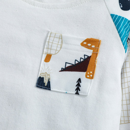 Conjunto Infantil de Manga Larga con Estampado de Animales Otoñales - Image 12
