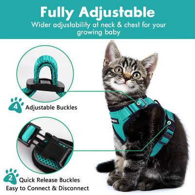 Arnés de Chaleco para Gato a Prueba de Escape con Adaptador de Cinturón de Seguridad - Image 35