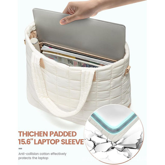 Bolso Tote para Laptop con Capacidad Expandible y Asa Simple - Image 9