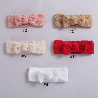 Diadema Elástica para Bebé con Moño - Fleece Suave - Image 13