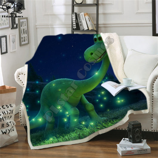 Manta Infantil de Algodón Suave Dinosaurios Jurásico Dibujos Animados para Niños y Niñas - Image 10