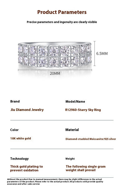 Anillo de Plata Esterlina S925 con Moissanita - Lujo Accesible para Influencers - Image 7