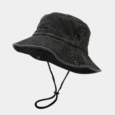 Gorra de Pesca Vintage con Ala Ancha y Detalles Patchwork - Estilo Primavera Verano - Image 11