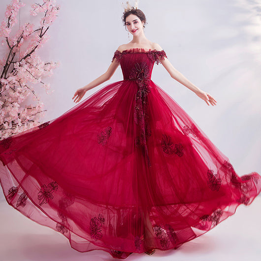 Vestido de Fiesta Asimétrico Rojo para Dama de Honor - Elegancia para Bodas y Eventos - Image 7