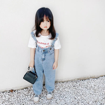 Jeans Anchos de Cintura Alta Estilo Coreano con Tiras - Image 15