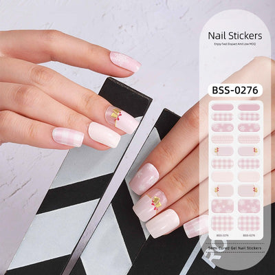 Stickers de Uñas Navideños con Gel UV - Diseños Festivos Brillantes - Image 3