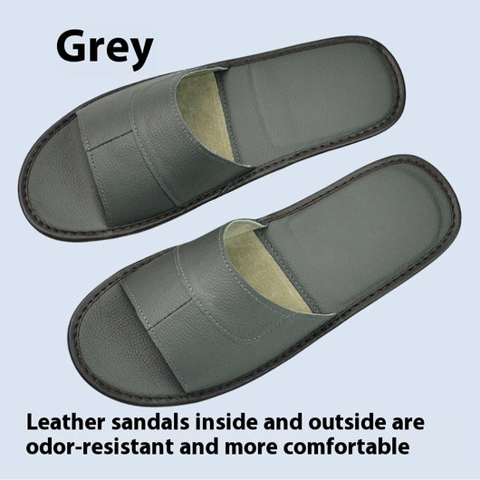 Sandalias de Cuero Premium con Suela Antideslizante para Casa - Image 7