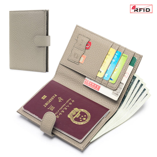 Bolsa Pasaporte Ultradelgada de Cuero con Protección RFID - Image 14