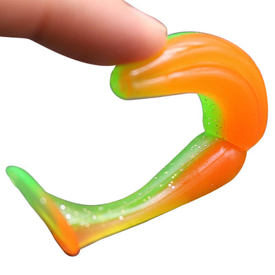 Señuelo de Pesca Bicolor con Cola en T y Ranura para Anzuelo - Image 9