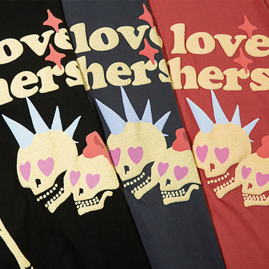Playera Casual para Hombre con Estampado de Calavera y Huesos - Image 8
