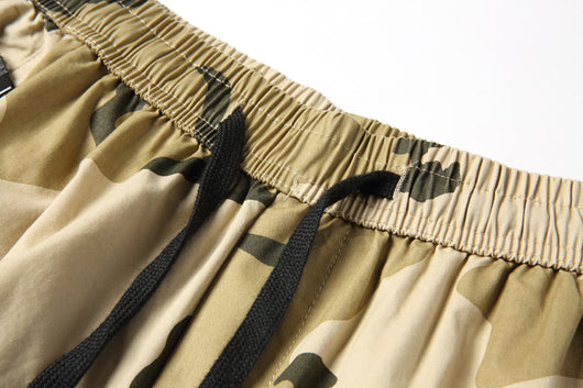 Pantalones Cortos Cargo Holgados Multi-Bolsillo en Algodón Puro para Hombre - Image 4